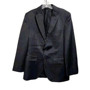 Hugo Boss Jacket Men 36R Charcoal Gray Blazer Super 100s Reda Sport Coat Wool